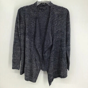 Barefoot Dreams Women’s Calypso Wrap Sweater Soft Cozy Warm Blue/Grey Size M